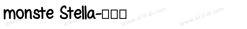 monste Stella字体转换